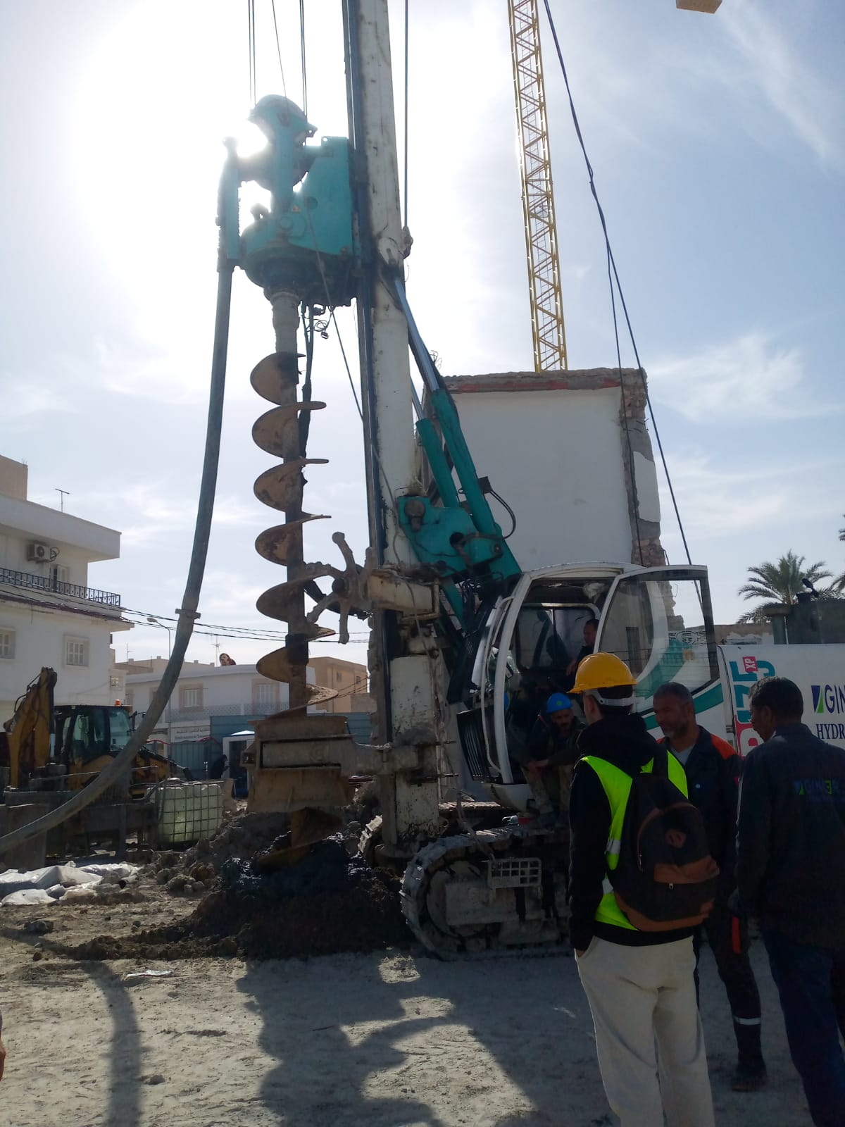 Bored pile drilling (Pieux forés)